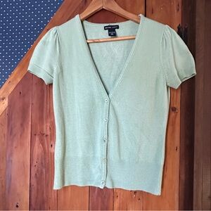Y2K Light Green Shirt Sleeve Cardigan